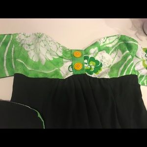 Vintage Muumuu Print Bandeau dress